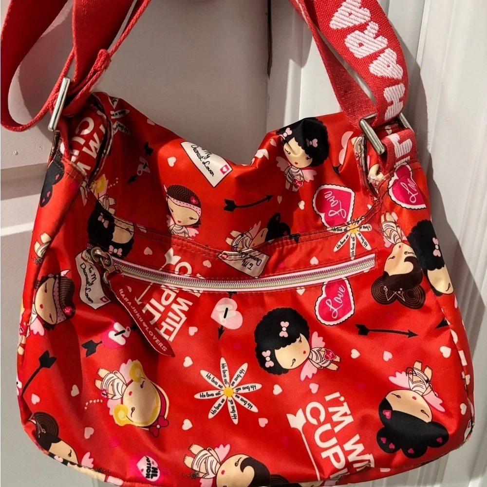 Harajuku Lovers Cupid Red Crossbody with Adjustable Strap